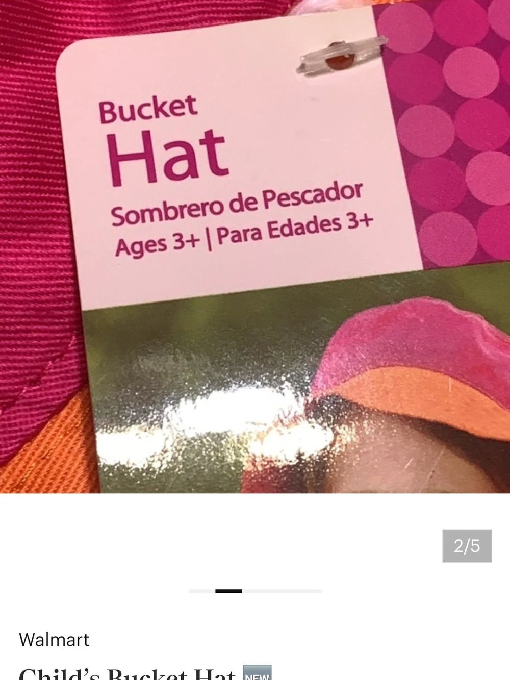 Kids Two-Tone Bucket Hat Set